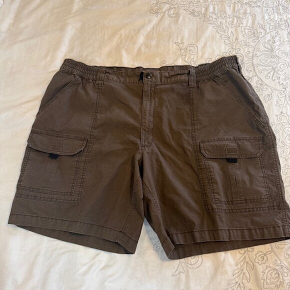 The Foundry Supply Co Mens Cargo Shorts Brown Size 50 Big & Tall Cotton - Picture 1 of 10